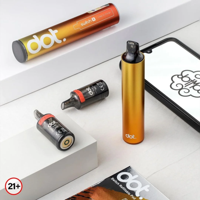 【原廠正版】DOTMOD DOT SWITCH 佩特里換彈式主機 | 550mAh長續航 + 可重複填充空煙彈：圖片 4