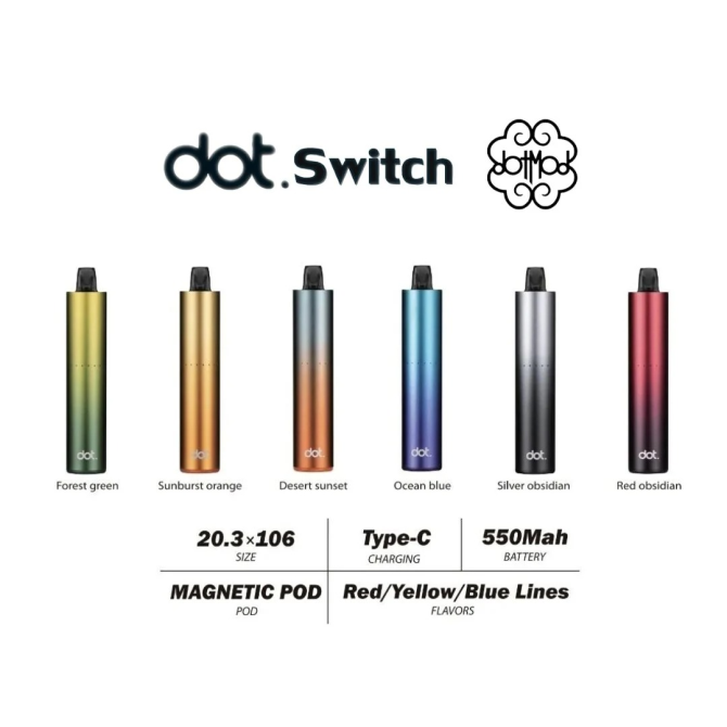 【原廠正版】DOTMOD DOT SWITCH 佩特里換彈式主機 | 550mAh長續航 + 可重複填充空煙彈：圖片 6