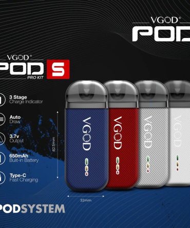 【2025新手首選】VGOD POD PRO S 注油式主機 | 一鍵操作 替換倉輕鬆更換