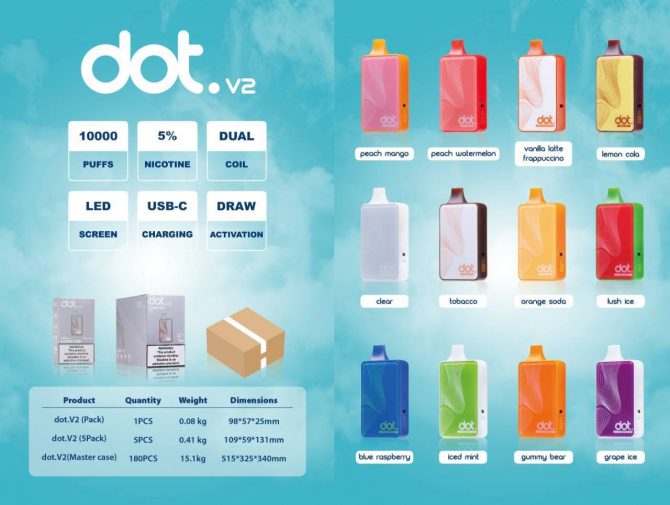 Petri DOTMOD DOT V2 10000puffs一次性電子煙 | 正品推薦 便攜設計